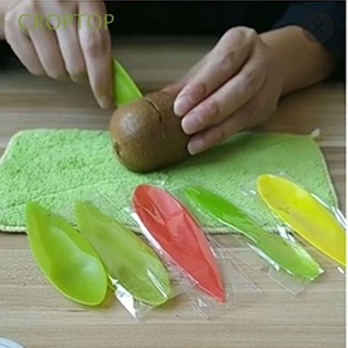 croptop nuevos utensilios de fruta de muchos colores de plástico kiwi cuchara cavar muchos estilos 2 en 1 fácil de usar espesar y aumentar