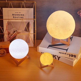 12cm 3D lampara luna decoración luces nocturnas lampara de noche dormitorio luces led para habitacion (4)