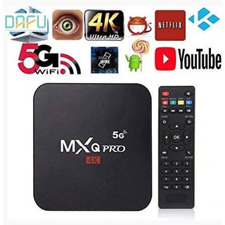 tv box smart 4k mxq pro 5g 8gb/128ggb wifi android 10.1
