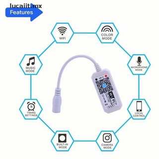 【lucaiit】 LED WiFi Controller Smart Voice Controller Remote RGB/RGBW For Strip Light [MX]