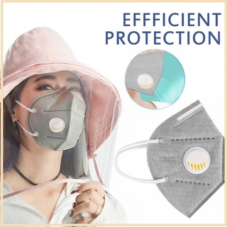 Mask 10 pcs Reusable KN95 Mask - Valved Face Mask N95 Protection Face Mask -Grey White COD