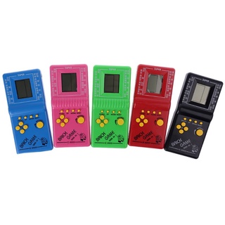 sup♖ juego LCD electrónico Vintage clásico Tetris ladrillo mano Arcade bolsillo juguetes (8)