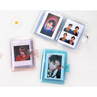 Corea Mini álbum de fotos brillante transparente Polaroid 3 pulgadas Photocard Lomo titular de las tarjetas (1)