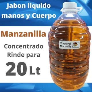Jabon de manos liquido Manzanilla Concentrado para 20 litros Pcos64