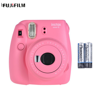 BDD Fujifilm Instax Mini 9 cámara instantánea cámara cámara con espejo Selfie 2pcs batería, flamenco rosa (1)