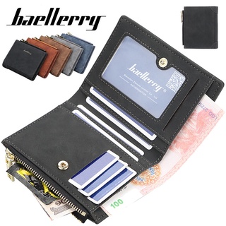 Baellerry Fashion Men Short Wallet Bifold Leather Money Purse Clutch Card Holder Business Slim Wallets Men