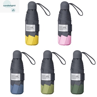 Paraguas Ultraligero Parasol Mini Bolsillo Color Puro Protección UV