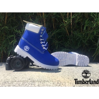 Timberland hombres mujeres zapatos HighTop botas redondas moda Casual botas gratis azul Color Butang (1)