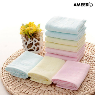 ame toalla de baño absorbente de algodón suave de 30 cm para bebé/toalla de alimentación para la cara (2)