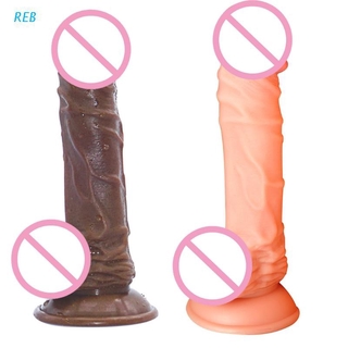 REB Waterproof Realistic Dildo with Suction Cup Plug Butt Pleasure for Lesbian Couples Adult Masturbating Sex Toys