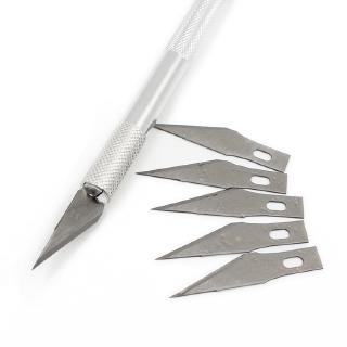 Bianyo antideslizante Metal 5 cuchillas de madera herramientas de tallado de frutas alimentos artesanía escultura grabado cuchillo utilidad para papelería arte suministros (5)