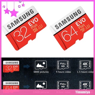 (Yimumiya) Samsung EVO+ TF tarjeta de memoria UHS-I HS 4K Micro SD tarjeta para teléfono Carcorder