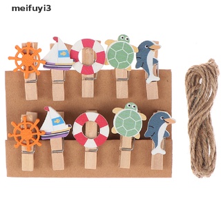 [meifuyi3] 10 unids/lote lindo de dibujos animados de los delfines clip de madera conjunto/lindo clips de papel de madera mx567