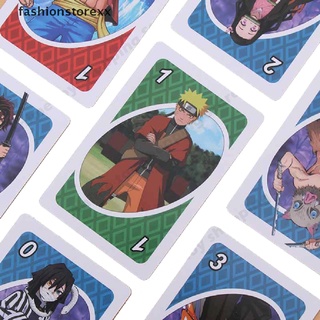 Fashionstorexx UNO Anime De Dibujos Animados Naruto Dragon Ball Puzzle Tarjetas Juegos De Póquer Familiar Juego De Mesa MX (1)