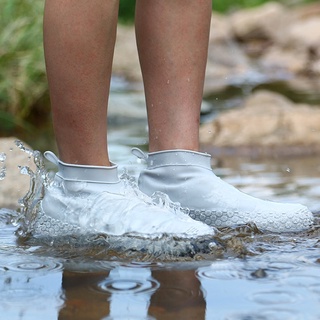 Silicona lluvia bota cubierta impermeable antideslizante resistente al desgaste inferior para hombre mujer botas de lluvia cubierta portátil de látex zapatos cubierta