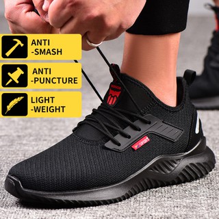 zapatos de seguridad kasut seguridad baja parte superior del dedo del pie de acero ligero zapatos de trabajo anti-golpes anti-punción resistente a la abrasión botas de seguridad (1)