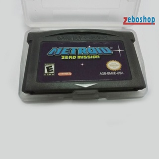 zebo - tarjeta portátil para consolas gba, versión estadounidense, metroid zero mission (1)