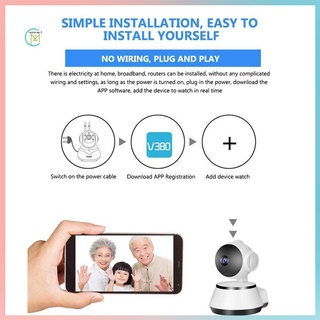 prometion smart alarm baby/pet monitor ip cámara inalámbrica wifi cámara de seguridad interior cctv cámara de vigilancia mini camara (5)