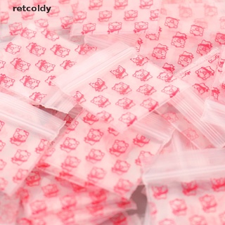 [Retc] 100Pcs Mini Ziplock Bags Small Plastic Zipper Bag Packaging Pill Bags M2