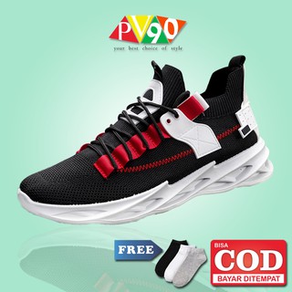 Zapatos de los hombres zapatillas Casual zapatos de deporte zapatos para correr hombres negro - PV021A