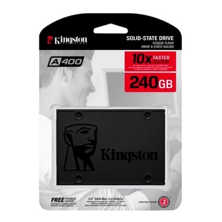 SSD Kingston A400 240GB 2.5 SATA3 Lectura 500MBS, Escritura 350MBS Unidad de Estado Solido