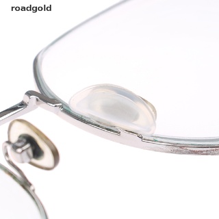 Roadgold 4Pairs Glasses Nose Pads Adhesive Silicone Nose Pads Non-slip Thin Nosepads RGB
