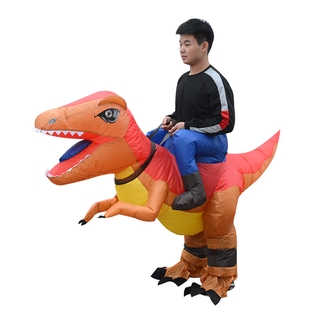 HOPEYEP-Halloween Dinosaur disfraz inflable Cosplay Riding Tyrannosaurus Air Blow-up Deluxe Party inflable