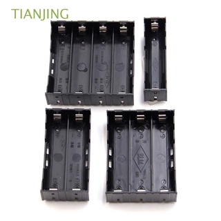 TIANJING High Quality Battery Storage Boxes Black Batteries Container Battery Box ABS for 18650 Battery DIY Battery With Hard Pin Storage Box Battery Holder