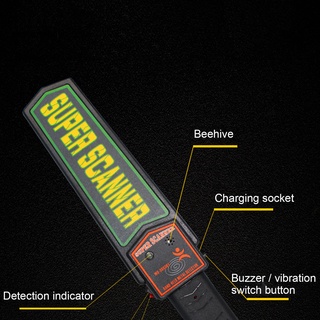 Sl | Detector De Metal De precisión Portátil sonido De vibración/reprobado/escáner De seguridad Corporal (3)