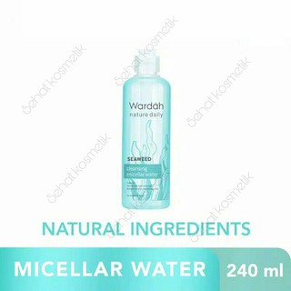 Wardah Nature - agua micelar para limpieza de algas diarias (240 ml)