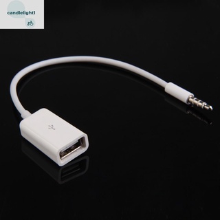 Cable Convertidor Auxiliar De Audio Sincronización De 3.5 Mm Macho A USB