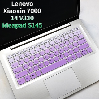 película protectora de teclado de silicona suave para lenovo xiaoxin 7000 14 v330 ideapad s145 portátil teclado protector