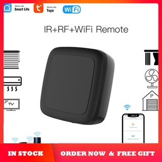 COD Smart Life Tuya WiFi RF + IR Control Remoto Universal Hub Controlador Aparatos/App De Voz Trabajo Con Alexa Google Home ready stock