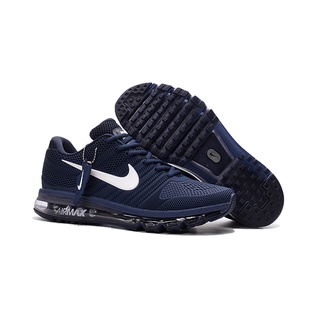 Originais Nike Air Max 2017 Men 's Running Sapatos Zapatos Deportess Tenis Tamanho Grande --- Blue white