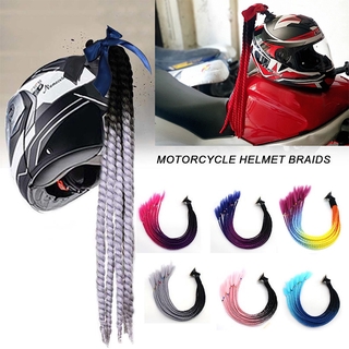 [COD] 60CM Estilo Punk Motocicleta Gradiente Rampa Casco Trenzas Ponytail Pelo Coletas Con Ventosa (2)