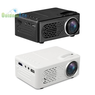 outdoorlife cod√ led mini proyector 1080p hd soporte usb av dvd portátil hogar reproductor de vídeo