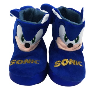 Pantuflas De Sonic Botas Azules Para Niños Calientitas