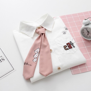 [ropa De mujer]blusa de manga larga chica nueva corbata de manga larga camisa estudiante todo partido camisa