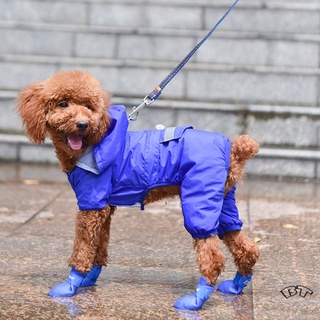 Linda lluvia botas de nieve pequeña mascota perro cachorro zapatos botines colores caramelo goma impermeable antideslizante (7)