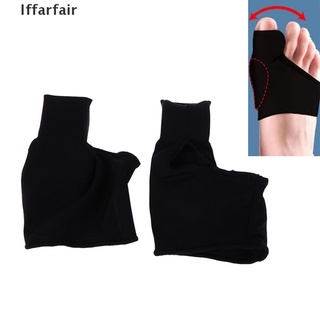 [Iffarfair] 2pcs Big Toe Bunion Pad Fabric Gel Protect Hallux Valgus Straightener Corrector .