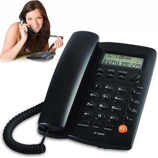 Teléfono Fijo Homedesk Tc-9200 para Casa Y Oficina Alámbrico Color Negro