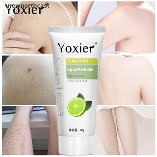 [newnorthcast] yoxier exfoliante exfoliante facial peeling gel hidratante blanqueamiento limón vitamina caliente