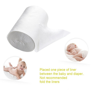 [Good Baby]100 hojas 1 rollo de fibra de seguridad bebé desechable pañales pañales forros (2)
