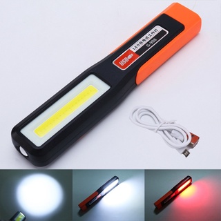 SW [Listo STOCK] Recargable COB LED Luz De Trabajo Linterna Magnética USB Inspección De Herramienta De Reparación Para Mecánica , Coche , Camping Al Aire Libre