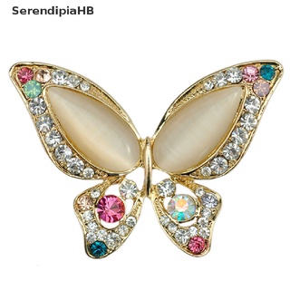 serendipiahb 1* broche de diamantes de imitación de ópalo para boda mariposa broche para mujer mejor regalo caliente (7)