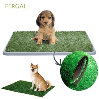 FERGAL interior mascota inodoro accesorios de entrenamiento orinal entrenador inodoro alfombrilla de césped arena gato perro suministros parche césped Artificial (1)
