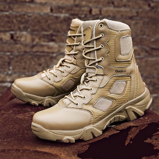 Botas Swat Deporte Ejército Impermeable De Desierto De Alta Parte Superior De Los Deportes Al Aire Libre Zapatos Hombres Senderismo Size40-47