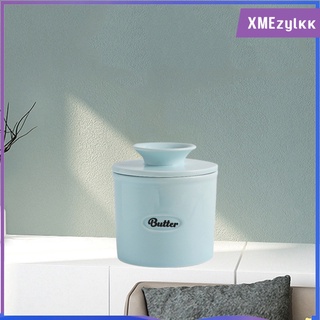 [xmezylkk] creativo hecho a mano de cerámica tarro de mantequilla fresco suave spreadable soporte de almacenamiento para contador fácil de limpiar para microondas