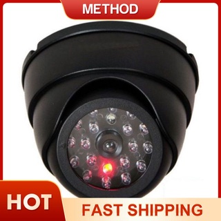 listo stock cúpula falsa cámara de seguridad cctv 30pc falso ir led con intermitente luz led roja