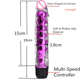 (Sexual) 7 pulgadas potente Multi-velocidad consolador vibrador punto G masajeador juguete Sexual para mujeres (2)